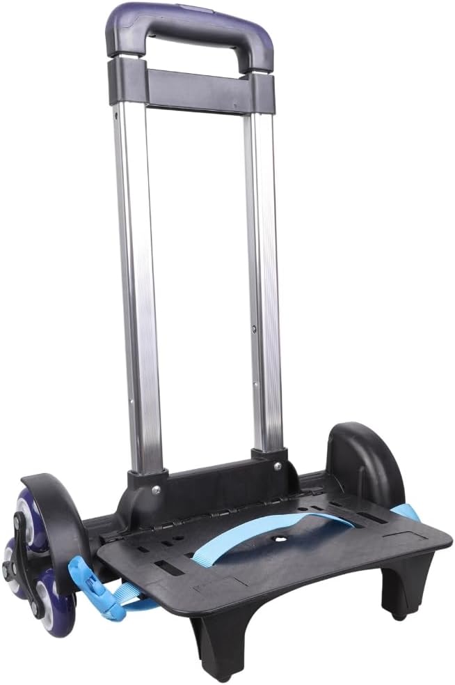 6 Backpack Trolley Foldable Cart with Telescopic Handle Luggage Travel Hand for School Bags Foldable with