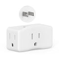 2 Prong to 3 Prong Outlet Adapter, BEONDON 3-Sided Wall Plug Extender with 3 AC Outlets for Non-Grounded Older Houses, Polarized Type-A Plug, 1 Pack
