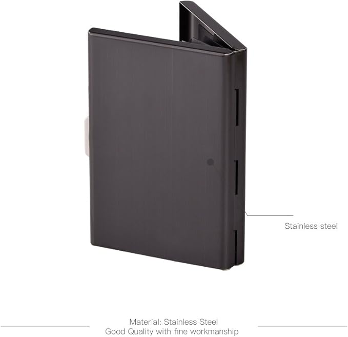 EASTNIGHTS Credit Card Holder Stainless Steel Credit Card Case Metal ID Card Holder RFID Wallets Business Card Holder for Women or Men