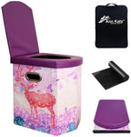 Ann Katy Upgrade XL Portable Toilet for Adults, Extra Large Portable Travel Floding Toilet, Camping Tall Toilets with Lid for Adults and Kids Compact Potty for Car,Hiking,Beach and Camping