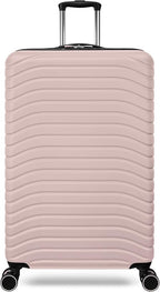 Everest Expandable Hardsided Spinner (Pink, 28-Inch Checked Large)