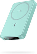 Magnetic Portable Charger 10800mah for Magsafe Battery Pack, Wireless Power Bank with PD Fast Charging,Travel Essential Phone Battery Charger for iPhone 17/16/15/14/13/12 Series-Green