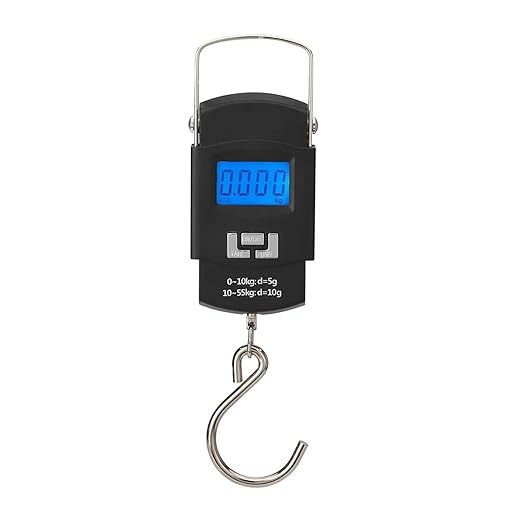 Luggage Weight Scale, 10pcs 55kg/10g Electronic Digital Scale Hanging Hook Fishing Travel Precision Luggage Weight Scale Balance Scales,for Travel