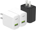 3 Pack USB C Charger Block, Dual Port Type C Wall Charger Fast Charging 20W Power Adapter Cube for iPhone 14/14 Pro/14 Pro Max/14 Plus/13/12/11, XS/XR/X, iPad, Samsung, More