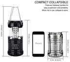 Gold Armour Camping Lanterns for Power Outages 4 Pack, Camping Essentials Lantern, Emergency Led Battery Operated Lights, Survival Kit and Gear for Hurricane (Multicolor)