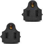 Ceptics Switzerland sev 1011 Travel Power Plug Adapter Accepts NEMA 5-15R - ETL Certified - Industrial Grade (IG-11A-2PK)