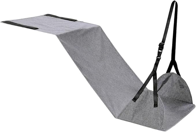 Baoblaze Airplane Foot Hammock Support Adjustable Plane Footrest High Performance Convenient Travel Essentials for Women Men Long Trip, Gray