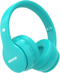 MIDOLA Kids Bluetooth Headphones 68H Play Time,Volume Limit 85/94dB, Foldable Lightweight Wireless Over-Ear Headphone for Kid Toddler Child Pad Tablet,Headsets with Built-in Mic Cyan