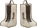 Portable 2 Pack Boots Storage, Tall Boots Protector Bag, Beige Portable Waterproof Storage Bags for Travel, Under Bed, Wardrobe, Shoe Cabinet
