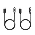 2 Pcs USB C Smart Watch Charger, 2-Pin 4 mm Magnetic Smartwatch Charging Cable, Replacement Charging Cord for Smart Watch & Fitness Tracker, Strong Magnetic Adsorption, Fast Safe Charging