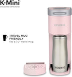 Keurig K-Mini Single Serve Coffee Maker with 6-12Oz Cup Sizes, Quick Brewing, and Removable Drip Tray (Dusty Rose, Renewed)