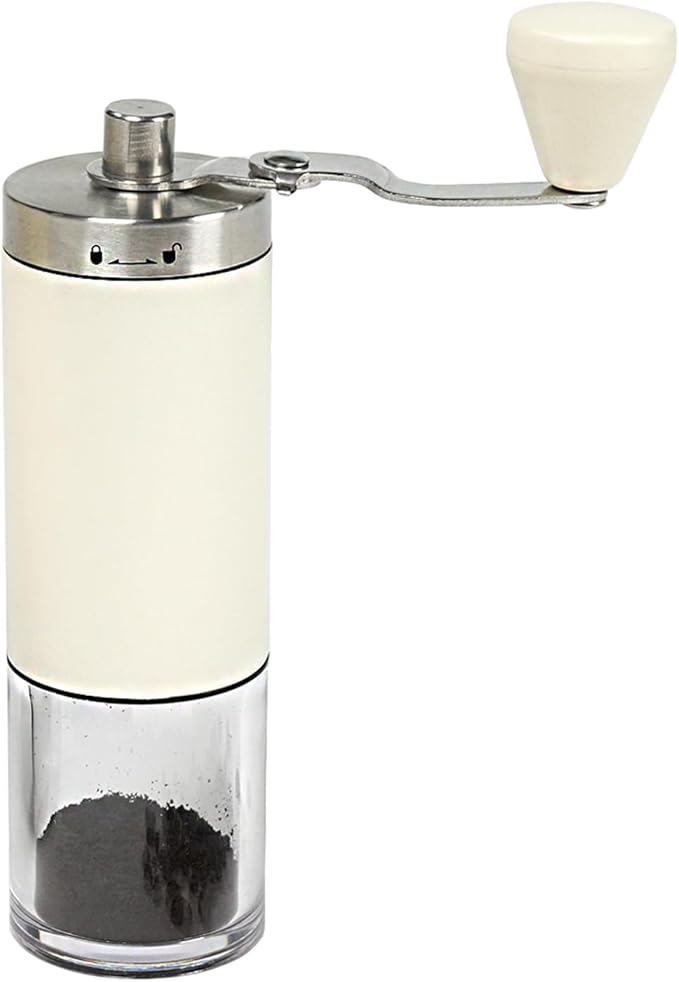 HAWOK Portable Espresso Coffee Machine & Manual Coffee Grinder Set, 80ml Water Tank, for Camping, Hiking, RV, Office, Home & Car