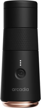 Arcadia Go Rechargeable Portable Turkish Coffee Maker – USB-C Powered, Compact & Cordless, Ideal for Outdoors, Travel, Camping, Office & Home Brewing (Night Black)