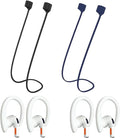Magnetic Anti-Lost Straps Compatible with AirPods 1st to 4th Generation and AirPods Pro 1st to 4th Generation, with 2 Additional Pairs of Ear Hooks (Black Deep Blue)