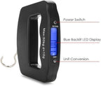 50kg/10g Portable Luggage Scale Digital Mini Fish Hook Hanging Scale Electronic Weight Scale for Travel Household Outdoor Weighing