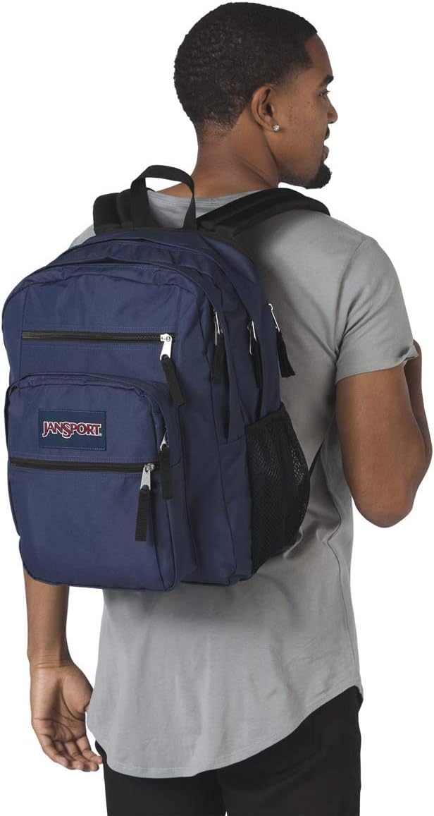 JanSport Laptop Backpack - Computer Bag with 2 Compartments, Ergonomic Shoulder Straps, 15” Laptop Sleeve, Haul Handle - Navy
