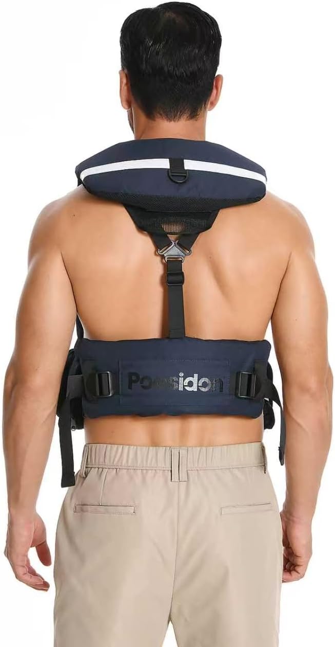 Adjustable Lightweight Breathable Water Safety Life Jacket | Classic Unisex Design | Multi-Functional Dual Storage Pockets | Suitable for Various Water Activities