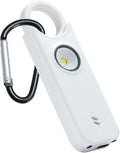TIPSEAN Personal Safety Alarm - 135dB Ultra Loud Siren with LED Strobe Light, USB-C Rechargeable, Compact Keychain Alarm for Women/Men, Emergency Flashlight & Vibration Alert(White)
