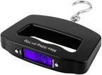 Digital Luggage Scale 110lb /50kg, Portable Mini Electronic Scale with Fishing Hook Tare Function Backlit LCD Display for Home Farm Factory Hunting Outdoor C42
