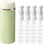 AprYew 4 in 1 Travel Dispenser Bottles Refillable, 4 Pack 30ML Travel Bottles for Toiletries, Travel Size Shampoo and Conditioner Bottles,for Vacation Business Trip (Green)