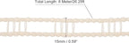 uxcell Portable Clothesline, 26.25ft Nylon Windproof Non-Slip Washing Line Rope for Courtyard Outdoor Travel Camping Laundry Drying, Beige