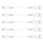 4 inches iPhone Charger Cord Short, 5Pack Small USB A to Lightning Cable Fast Charging Compatible with Apple iPhone 13 12 11 Pro Max Xs X 8 Plus SE2, iPad Air/Mini, Portable Charger