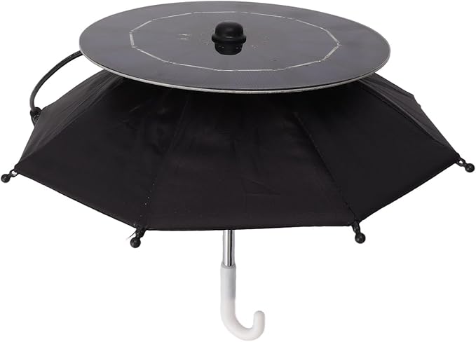 Topyond Phone Umbrella, 10W Solar Charger Sun Shade for Cell Phones, Suction Cup Stand, Outdoor Anti-Glare Protection, for Beach Travel and Outdoor Enthusiasts
