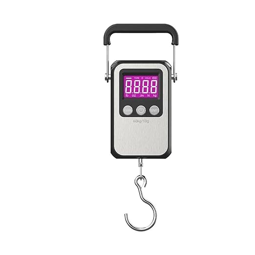 Luggage Weight Scale, 2pcs 60kg 10g Portable Digital Weight Scale Electronic Luggage Scale LCD Hanging Hook Scale Weighing Balance,for Travel