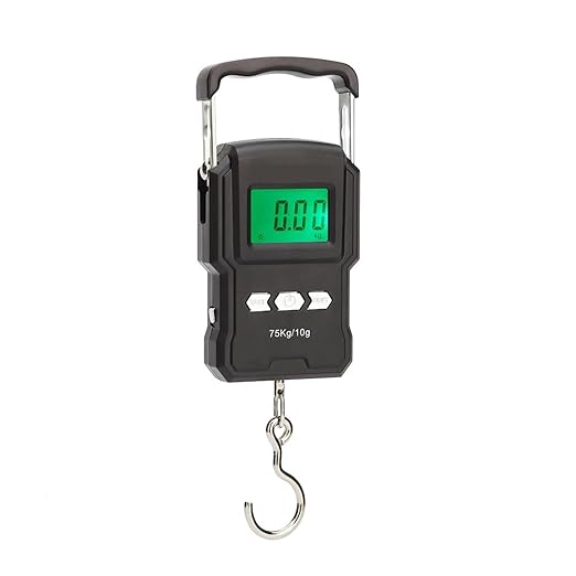 Luggage Weight Scale, 3pcs 75kg/10g Tape Measure Digital Scale Portable Digital Backlight Fishing Hanging Hook Scale with Ruler,for Travel