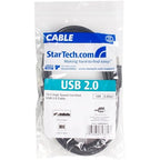 StarTech.com 10 ft USB 2.0 Certified A to B Cable - M/M - 10ft type a to b USB Cable - 10ft a to b USB 2.0 Cable (USB2HAB10),Black