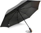 Weatherproof 54 Inch Deluxe Golf Umbrella, Automatic Compact, Lightweight, and Wind Resistant Folding Umbrella for Travel and Rain