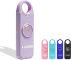 Rechargeable Personal Safety Alarm, 130dB Emergency Siren with LED Flashlight, Portable Keychain for Women, Kids, Elderly, Night Running & Travel (Lavender Purple)