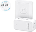TROND 3 to 2 Prong Adapter, 2 Prong Outlet Adapter with 360° Rotating Plug, 6 AC Outlet Extender, Travel Power Splitter for US to Japan, Plug Extender for Old House Travel Essentials