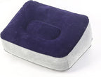 1pcs Inflatable Air Foot Rest Pillow Footrest Cushion Travel Accessory
