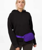 YOSHUYUKI Cross Body Fanny Packs for Women Men Fashion Waist Bag Pouch Nylon Small Travel Crossbody Bags Mini Purse Everywhere Belt Bag Bum Bag with Adjustable Strap for Workout Running Hiking Violet