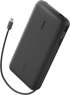 Belkin Portable Charger 25K, Power Bank with Integrated USB C Cable, 158W - Fast Charging Laptop Portable Battery Pack for MacBook Pro 14, iPhone 17 Series, iPad Pro, Galaxy S26, & More - Black