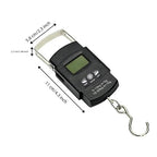 Luggage Weight Scale, 2pcs Hanging Scale Digital Electronic Fishing Hook 50kg with Backlit Display and Tape Measure,for Travel