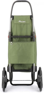 Rolser I-Max MF 6 Wheel Stair Climber Foldable Shopping Trolley - Kaki