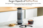 RECAFIMIL Coffee Press Maker -New Desgin Bigger Capacity Quickly Makes Delicious Coffee Without Bitterness - 1 to 3 Cups Per Pressing (Coffee Maker)