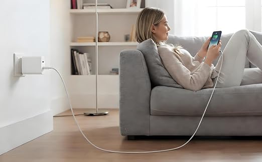 iPhone 17 16 15 Charger Fast Charging, 45W Dual USB C Android Phone Charger Block with 10FT Long Type C Cable Cord for Apple iPhone 17/Pro/Pro Max/17 Air/16 Pro/16 Pro Max/15 Plus/iPad/S26 Ultra/S25