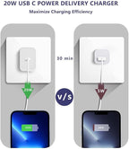 i Phone Charger [MFi Certified] Travel Home Wall Charger and a Charging Cable Compatible with i Phone 14, 13, 12, 11, SE, X, 8, 7, 6, 5, i pad Mini, pod Touch, and i pods (10 Feet)