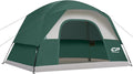 CAMPROS CP Camping Tent 2/4/6 Person, Waterproof Windproof Double Layer Dome Tent, Easy Setup with Large Mesh Windows & Wide Door for Outdoor Camping Backyard