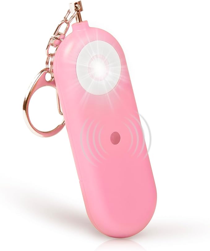 MtMinn Personal Safety Alarm for Women - 130dB Self Defense Keychains Siren Whistle, Replaceable Battery with SOS LED Strobe Light - Emergency Security Safe Protection Devices for Kids Elderly