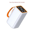 White Digital Display Battery Power Shell Box Charging DIY Power Bank Case Kit for 4x21700 Lithium Battery