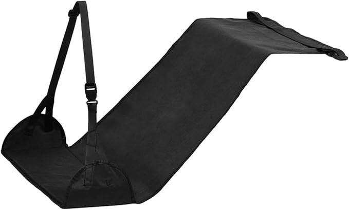 Airplane Foot Hammock Plane Footrest Support Travel Essentials for Car Office Home, Black
