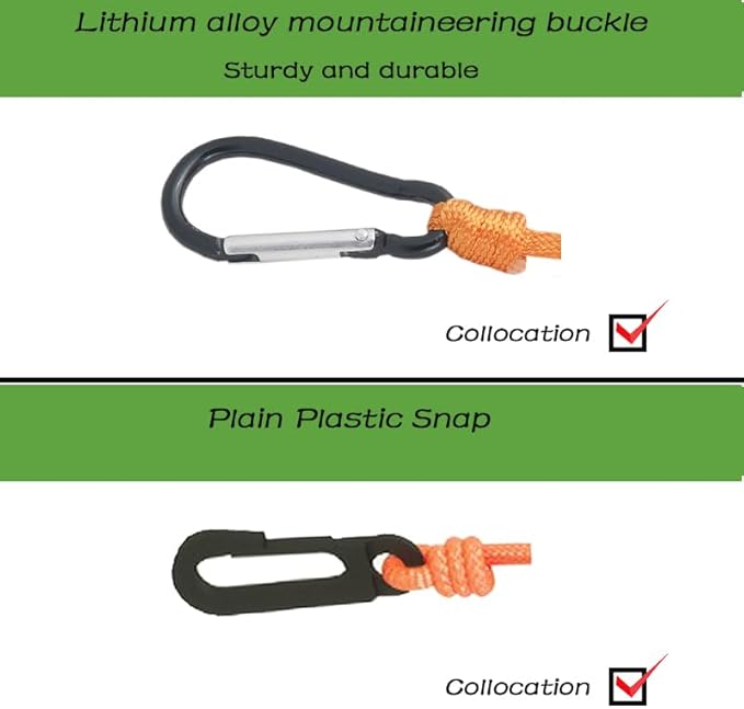 Portable Travel Clothesline is 32Ft Retractable Camping Clothesline for Outdoor Camping Laundry line with 10 Windproof Buckles, 10 Clothespins，1 Organizer Bag