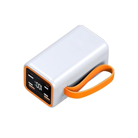 White Digital Display Battery Power Shell Box Charging DIY Power Bank Case Kit for 4x21700 Lithium Battery