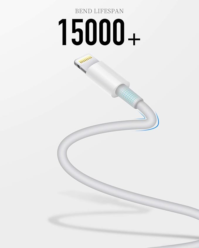 Uzento for iPhone Charger Cord,2 Pack Original USB to Lightning Cable Apple MFI Certified 6 Ft, Fast iPhone Charging Cord for iPhone 11/11Pro/11Max/ X/XS/XR/XS Max/8/7/6/5S/SE-Black