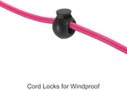 uxcell Travel Clothesline, Portable Clothesline with 12 Clothespins, 1.85M/6.07ft Windproof Stretchy Elastic Laundry Clothes Line for Backyard Hotel Camping Indoor Outdoor, Fuchsia