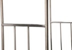 Brushed Stainless Steel Luggage Cart – 800lb Capacity – Bellman Cart w/ 5” Rubber Wheels & Gray Carpet, for Hotel, Resorts, Condos, Commercial Use (Value Valet Series)